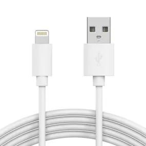 10ft. Lightning to USB Sync Charge Compatible Cable for Apple Phones