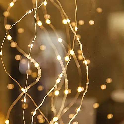 20 LED 6.5ft Fairy String Lights - Battery Operated - Waterproof - Warm White - 12 Pack