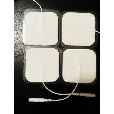 32 Pack Square Massage Pads for Caretec II Caretec IV Tens Massager Stimulator