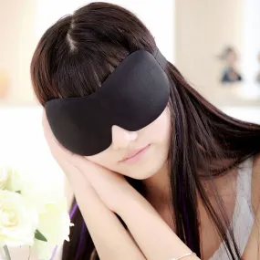 3D EYE MASK TRAVEL SLEEPING SOFT COVER SHADE BLINDFOLD SPONGE BLINDER EYE PATCH