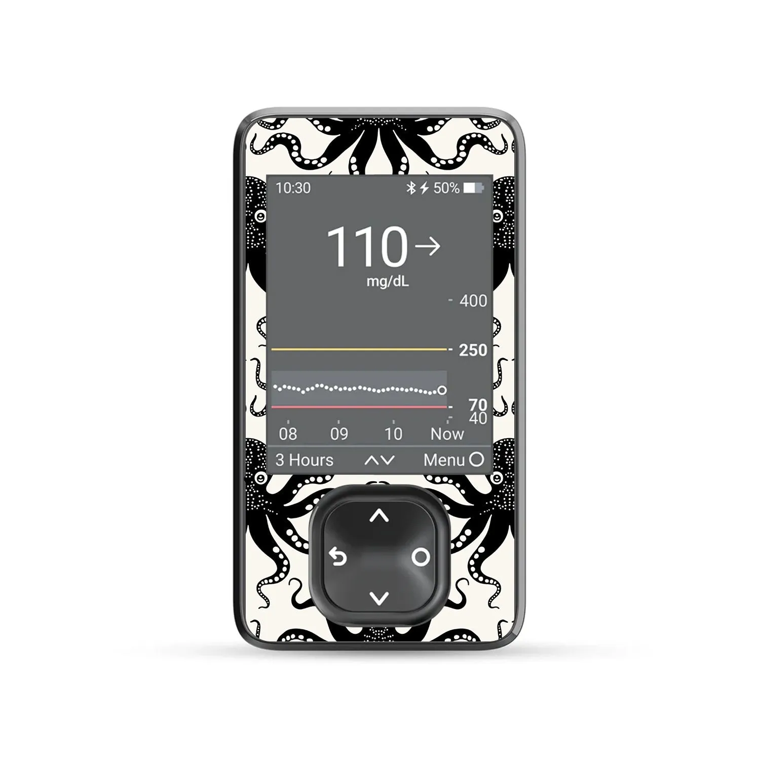 Abstract Octopus DEXCOM G7 and Stelo Touchscreen Receiver