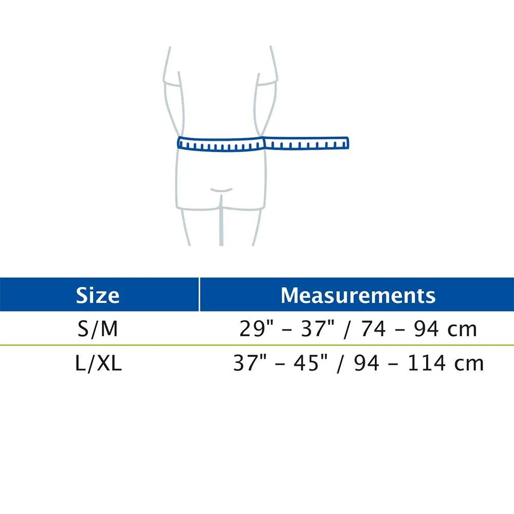 Actimove Everyday Supports Back Support, High-Density Foam Panel, Adjustable, Double Layer Compression, Gray