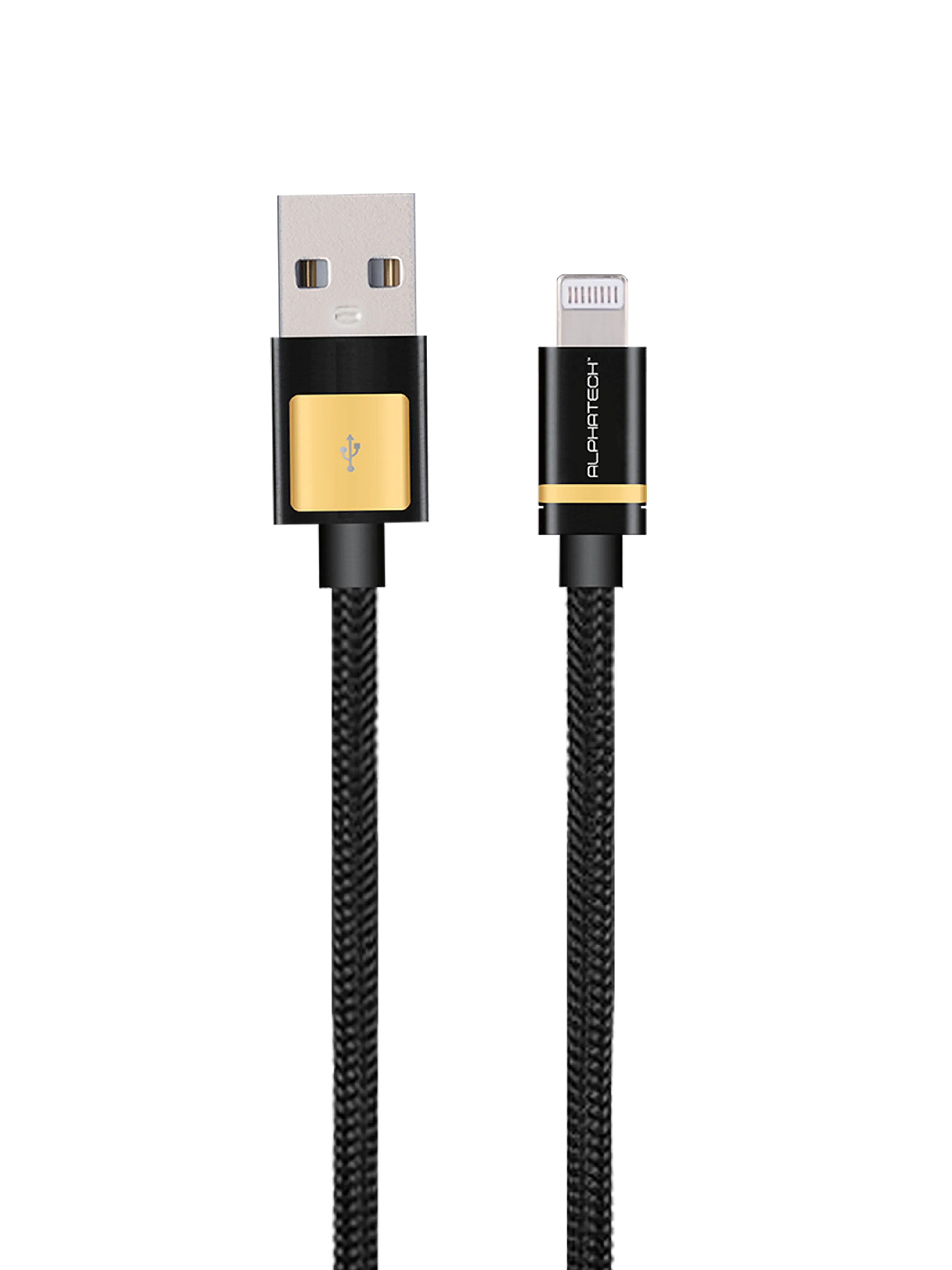 Alphatech Durawire Lightning Connector 1.5m Black