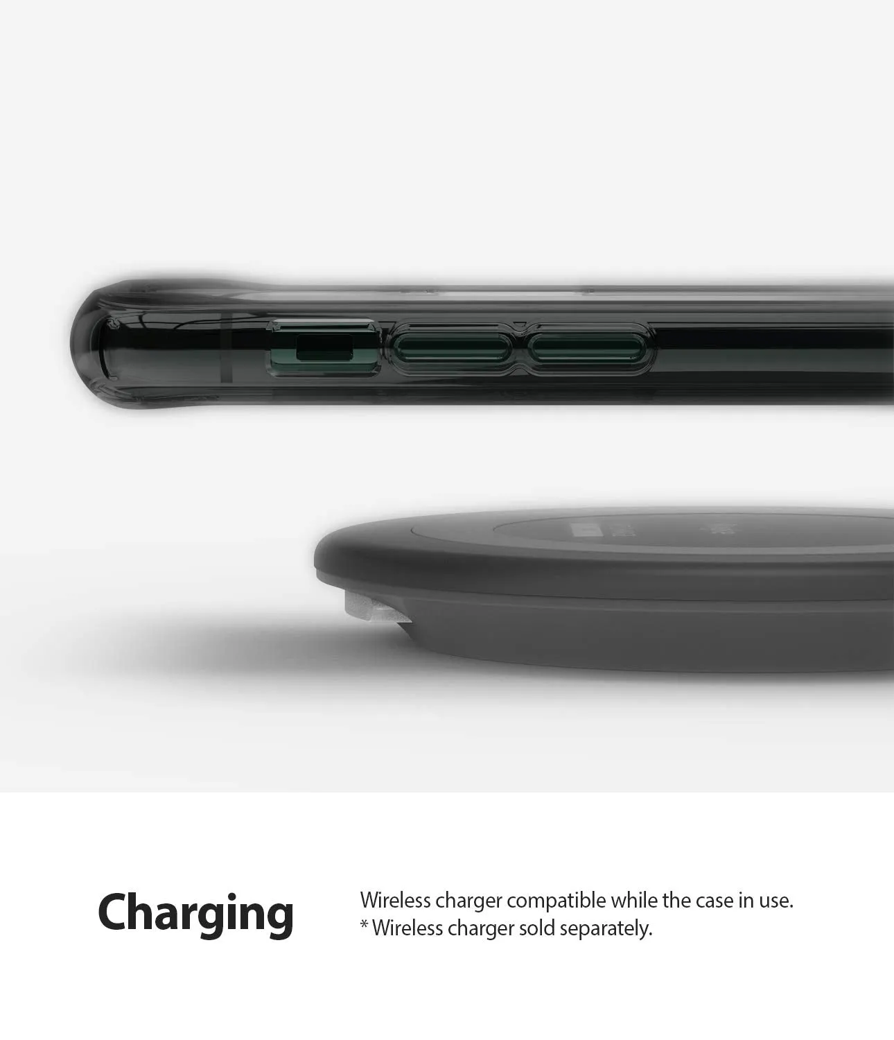 Apple iPhone 11 Pro Max Back Cover Case | Fusion - Smoke black