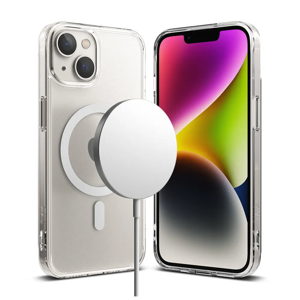 Apple iPhone 14 Plus Case Cover| Fusion Magnetic Series| Matte Clear
