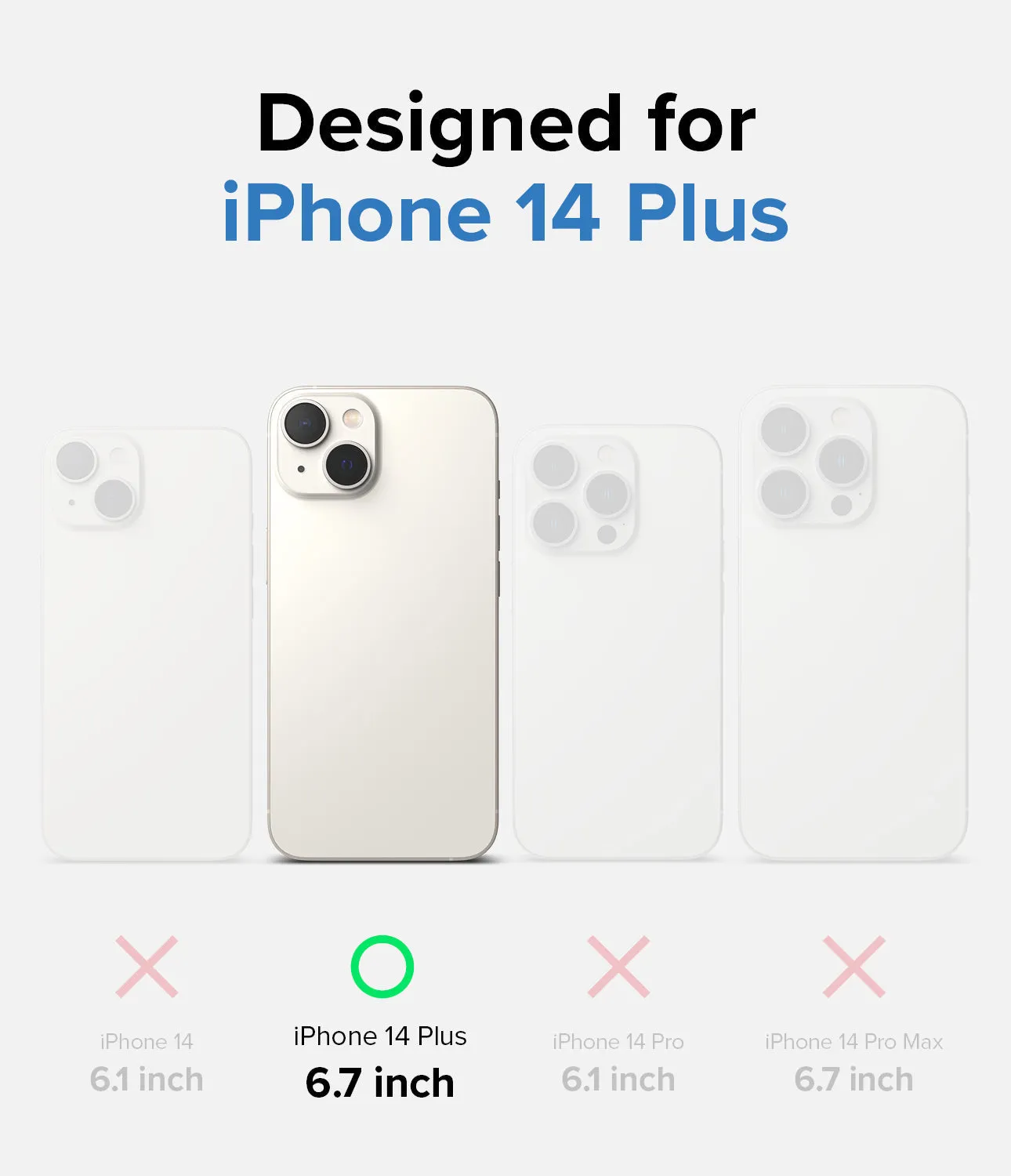 Apple iPhone 14 Plus Case Cover| Fusion Magnetic Series| Matte Clear