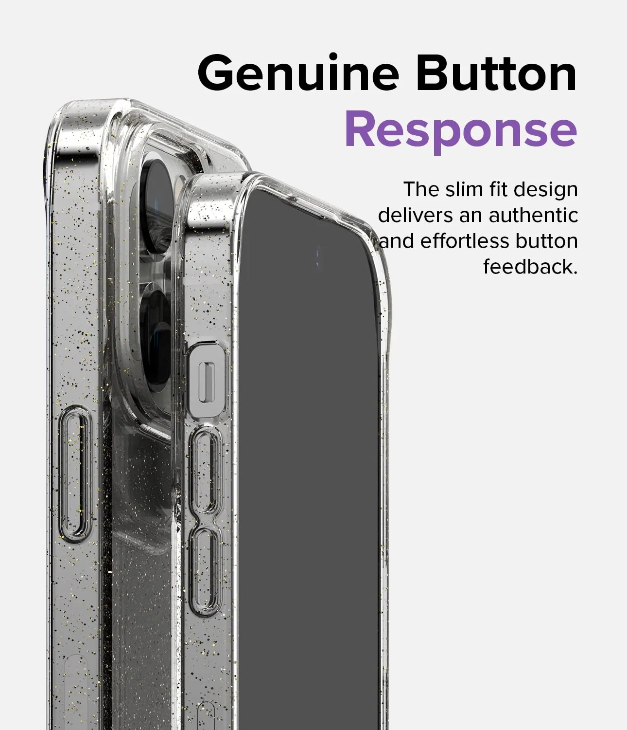 Apple iPhone 14 Pro Max Back Cover Case | Air-Glitter Clear