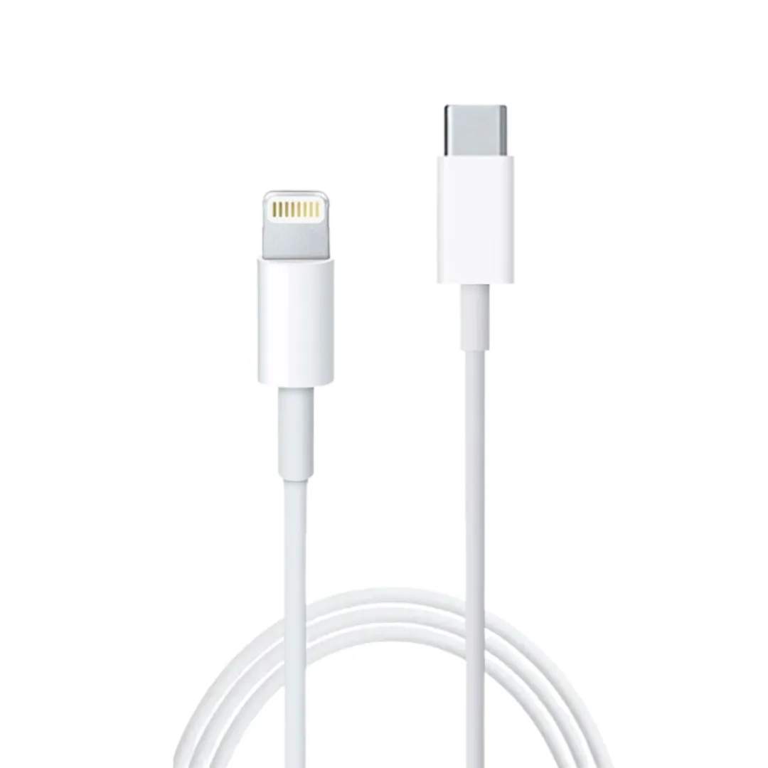 Apple MacBook Air (M2, 2022) USB-C to Lightning Thunderbolt 3 Charge and Data Sync Cable 1M White