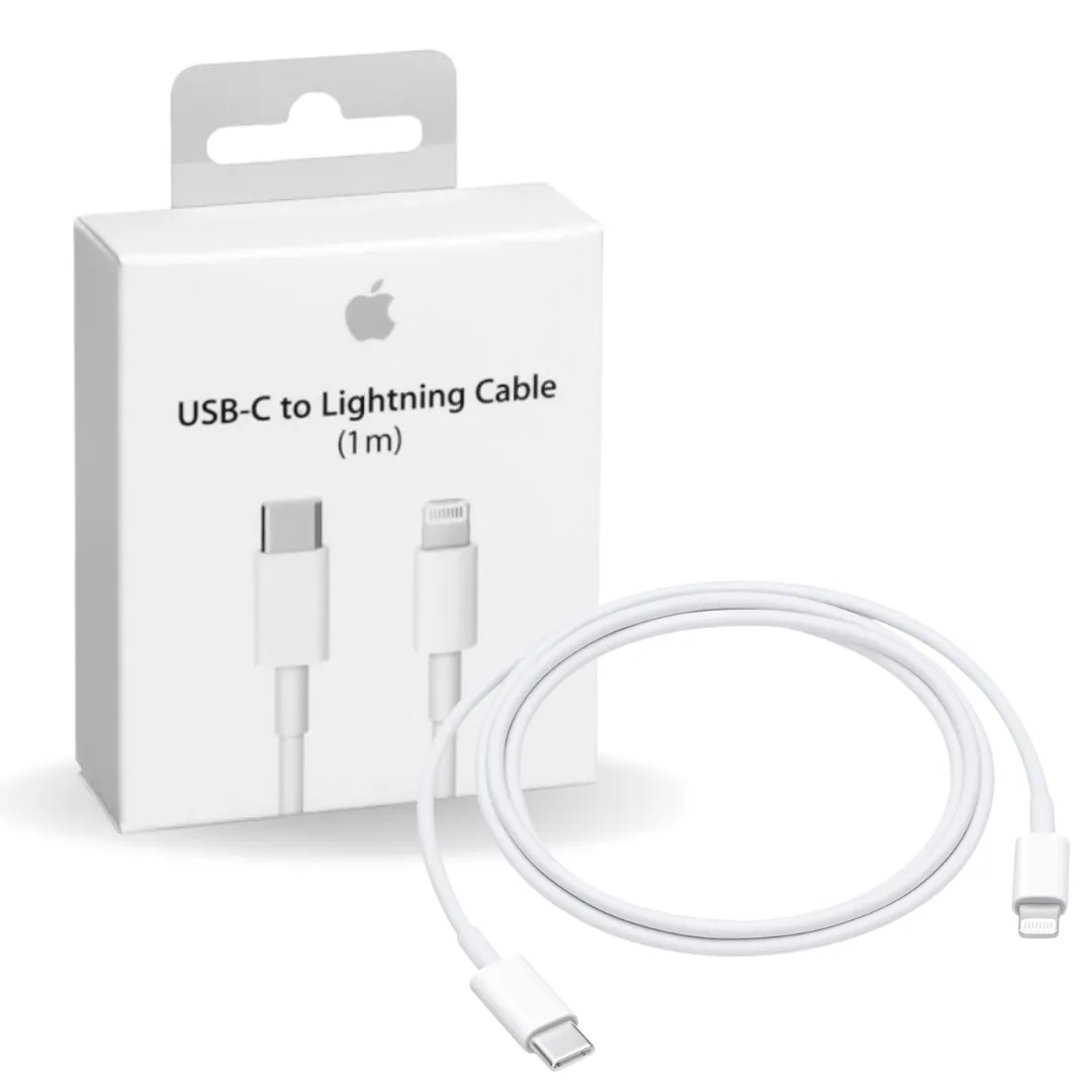 Apple MacBook Air (M2, 2022) USB-C to Lightning Thunderbolt 3 Charge and Data Sync Cable 1M White