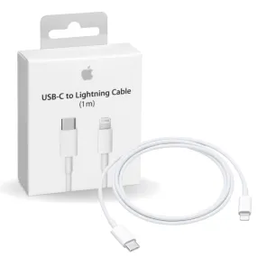 Apple MacBook Air (M2, 2022) USB-C to Lightning Thunderbolt 3 Charge and Data Sync Cable 1M White