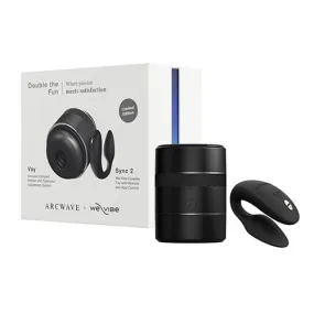 Arcwave - Double the Fun Collection Box Voy x We Vibe Sync 2 Couple Set (Black)