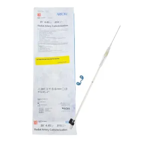 Arrow AK-04020 Radial Artery Catheterization 20Ga. 4.45cm Length, .18" Dia.