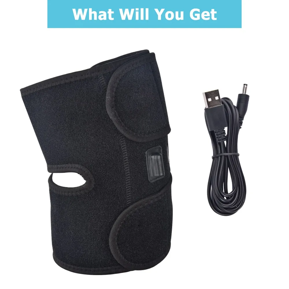 Arthritis Relieve Knee Pain Belt  3 Heating Gear Electric Knee Protection Heating Massager Pads Therapy Adjustable Brace Support