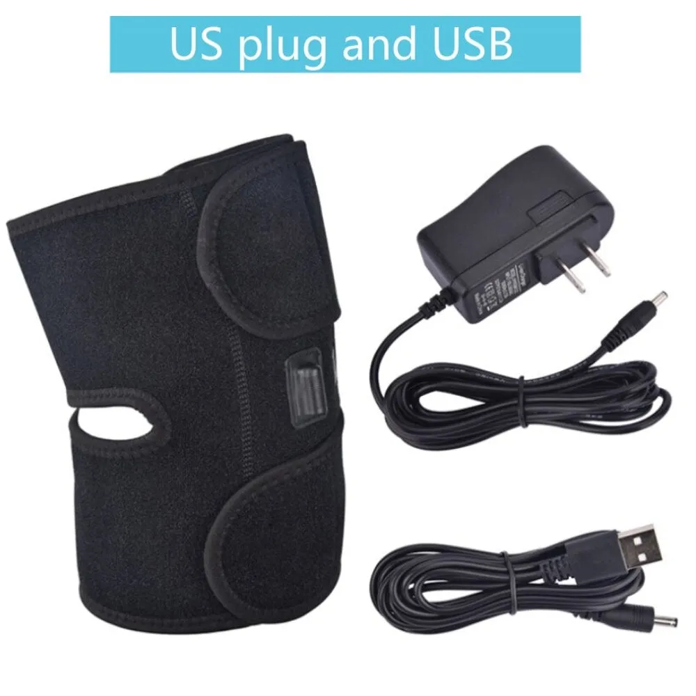 Arthritis Relieve Knee Pain Belt  3 Heating Gear Electric Knee Protection Heating Massager Pads Therapy Adjustable Brace Support