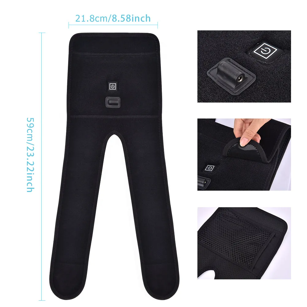 Arthritis Relieve Knee Pain Belt  3 Heating Gear Electric Knee Protection Heating Massager Pads Therapy Adjustable Brace Support