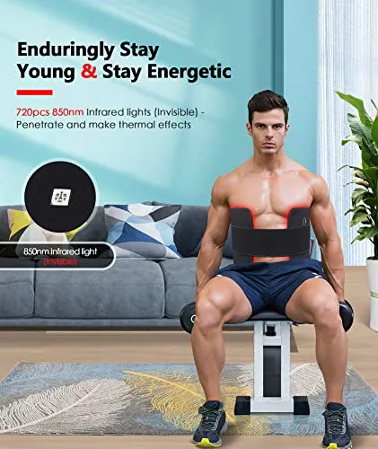 Astarexin Red Light Therapy Pad for Body, 180W LED Red & Infrared Light Device Mat with 660nm & 850nm Wavelengths for Waist Back Shoulder Muscle Pain Relief