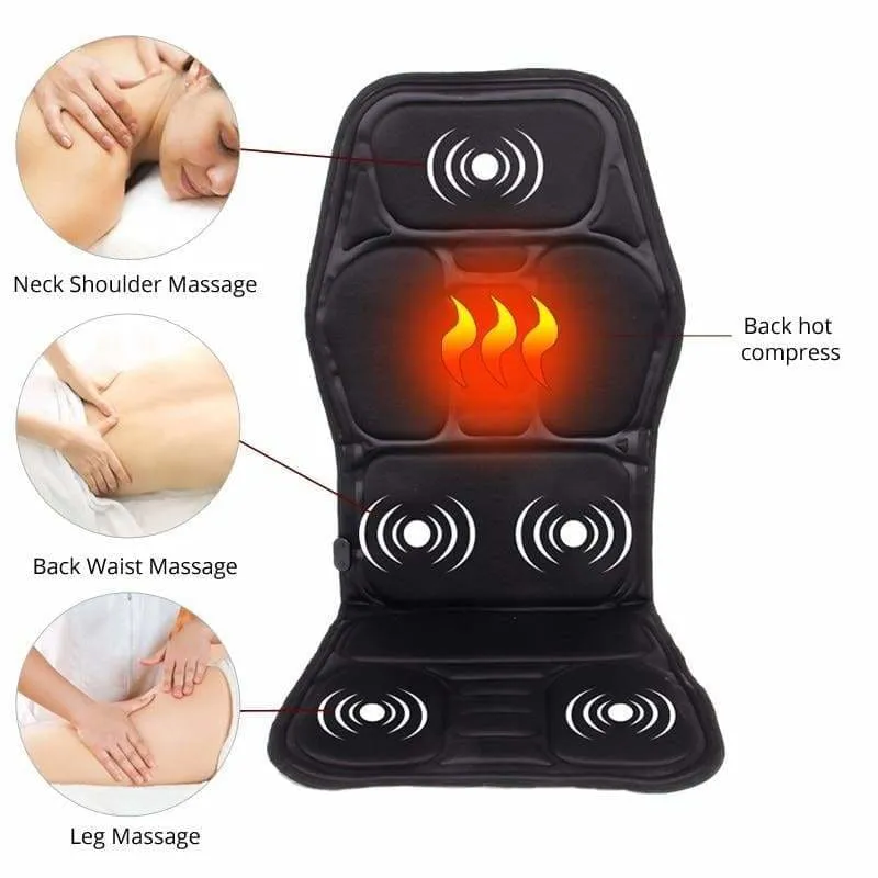 Premium Vibrating Back Massager Chair Cushion for Ultimate Relaxation