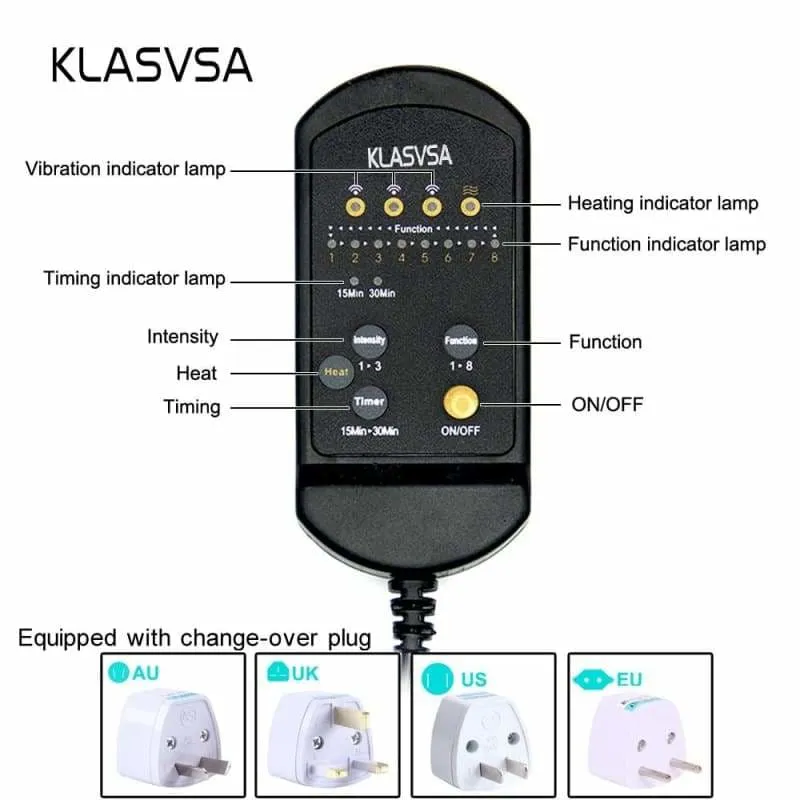 Premium Vibrating Back Massager Chair Cushion for Ultimate Relaxation