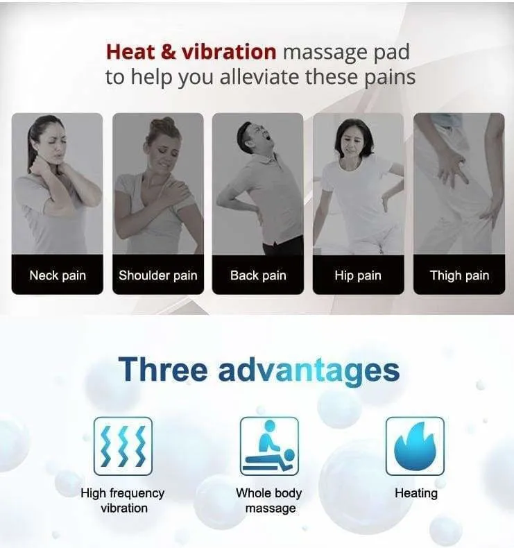 Premium Vibrating Back Massager Chair Cushion for Ultimate Relaxation