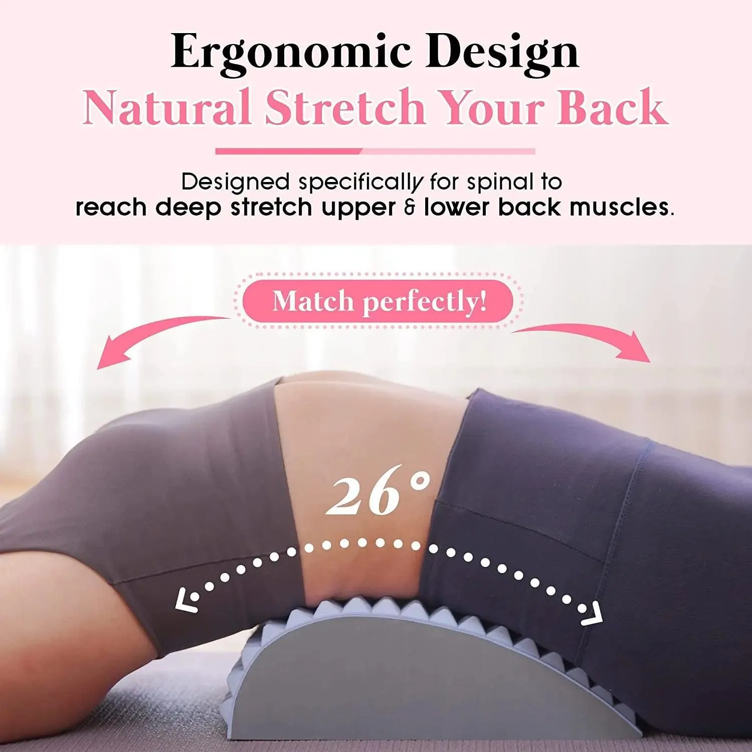 Back Pain Relief Pillow: Correct Posture, Spine Alignment, Chronic Pain Relief