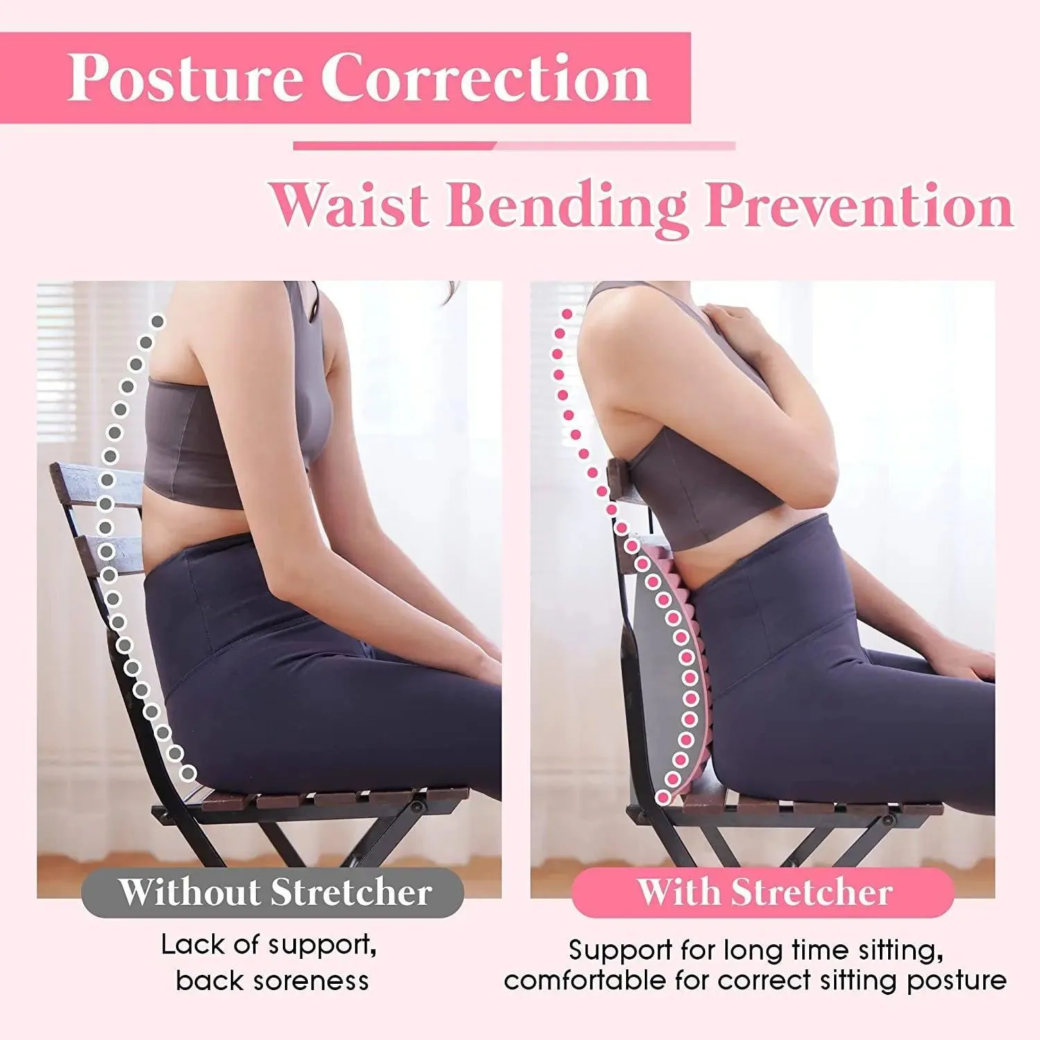 Back Pain Relief Pillow: Correct Posture, Spine Alignment, Chronic Pain Relief