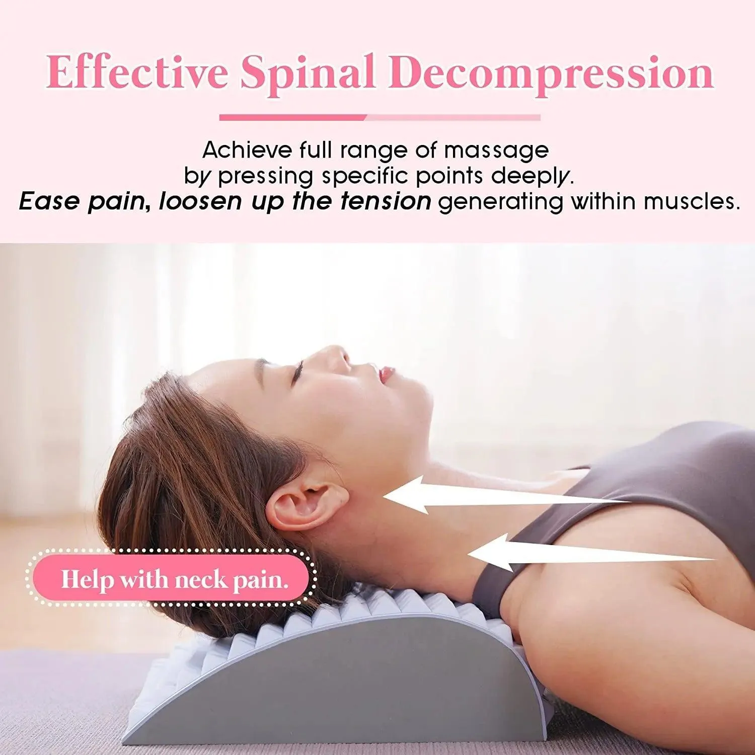 Back Pain Relief Pillow: Correct Posture, Spine Alignment, Chronic Pain Relief