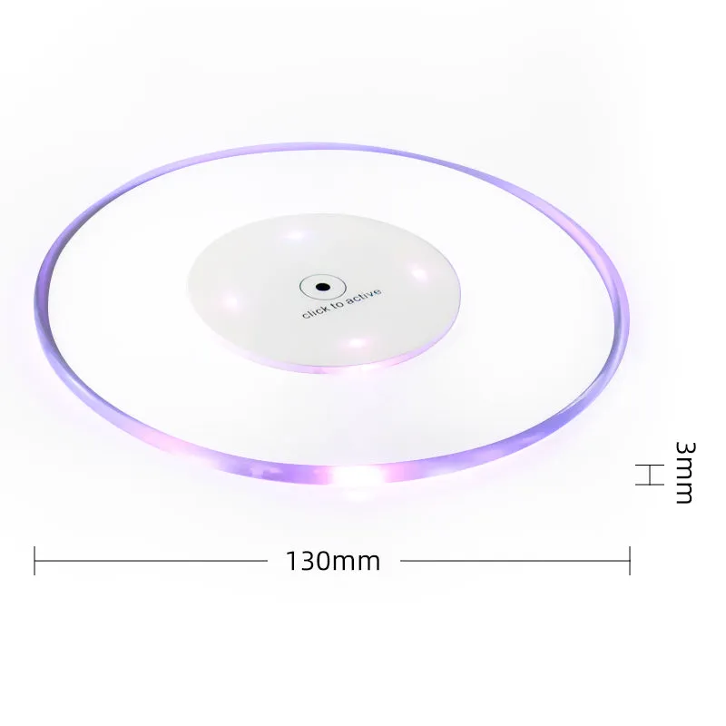 Barware Party Favor Stickers Transparent LED Coasters(50Pack)