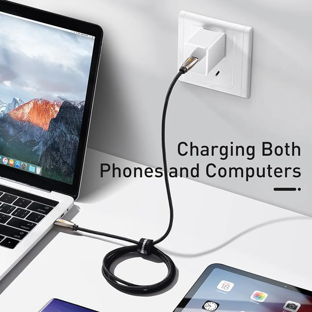 Baseus - Nylon Braided Type C To Type C Power Cable