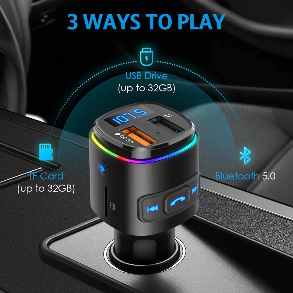 Bc41 Car Fm Transmitter Bluetooth MP3 Player Charger Cigarette