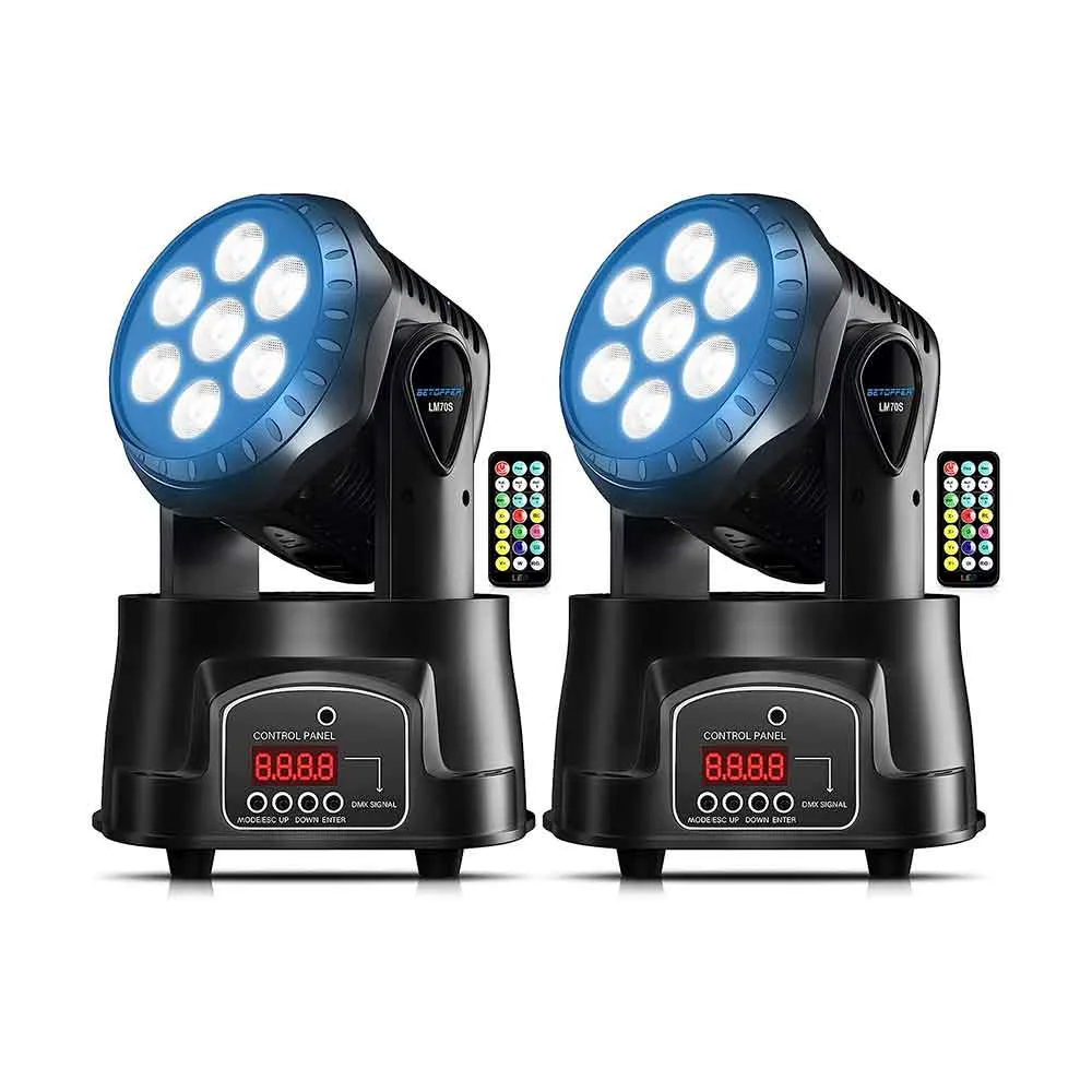 Betopper LM70SR 7x8W RGBW Moving Head Lights Clearance