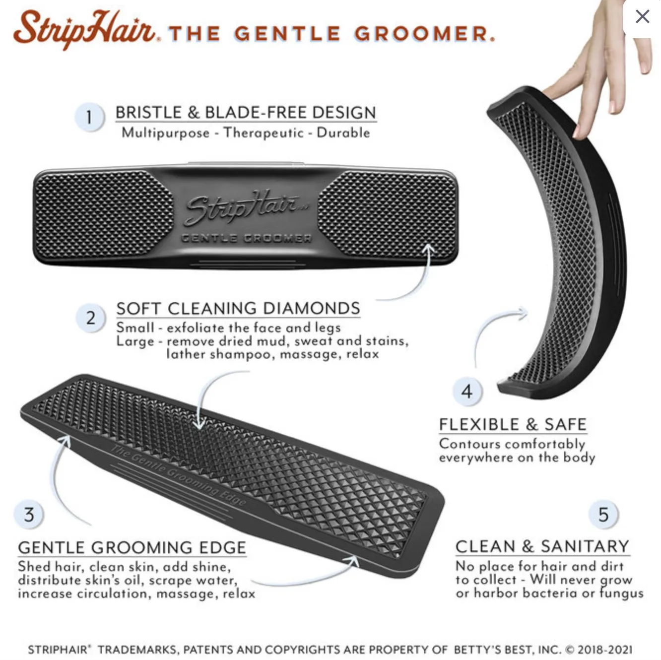 Betty's Best StripHair Gentle Groomer