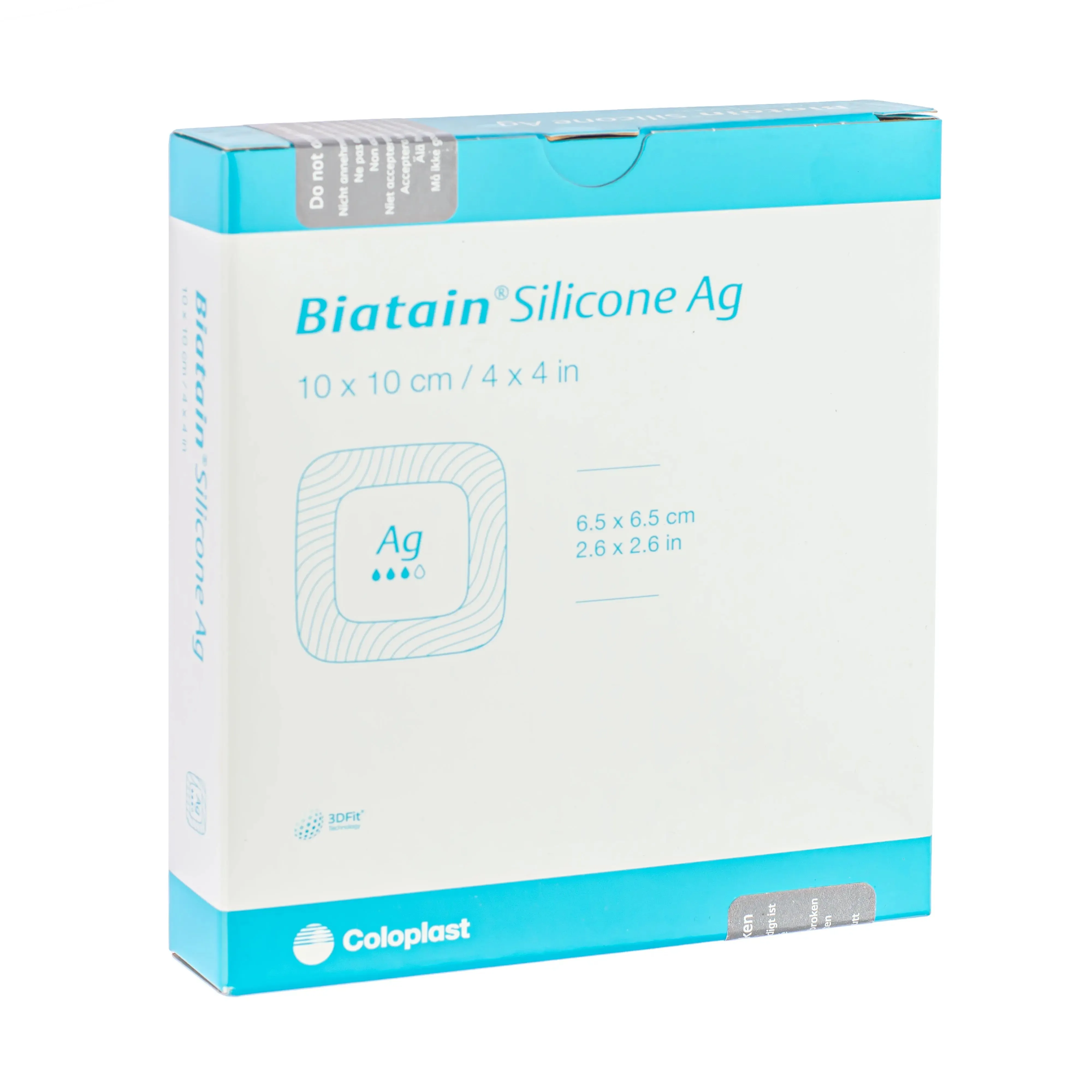 Biatain Silicone Ag Dressing - Silver Impregnated Foam Film Dressing (Multiple Sizes) (x5)