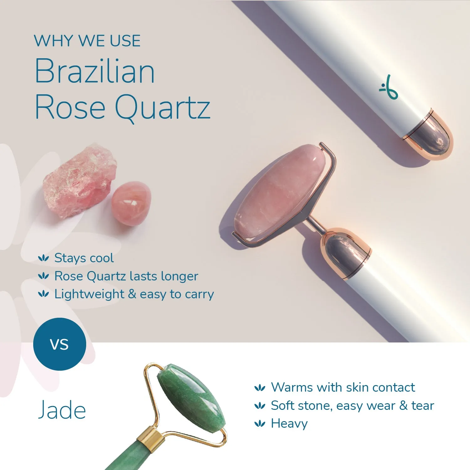 BLOOM-Rose Quartz Roller