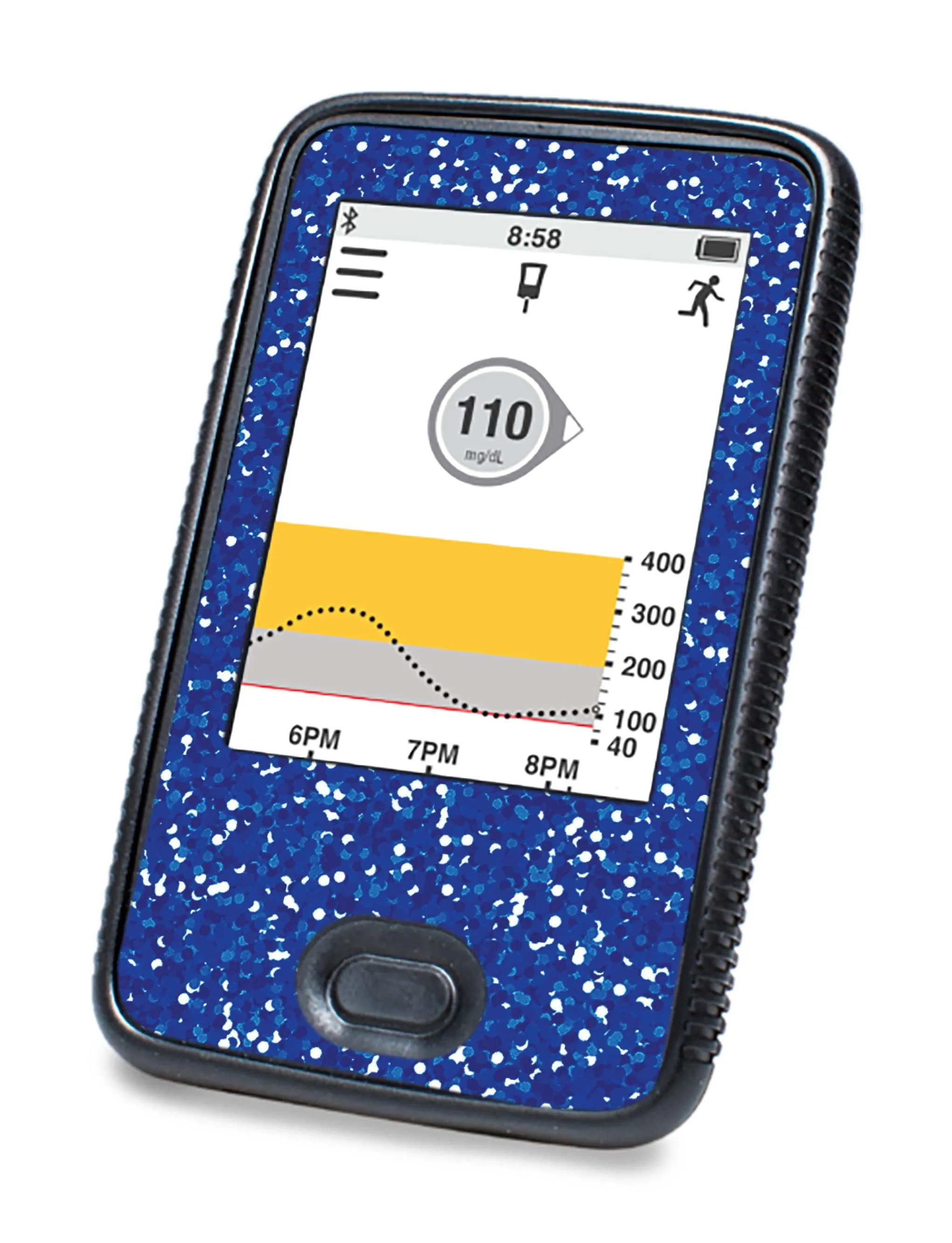 Blue Confetti DEXCOM G6 Touchscreen Receiver