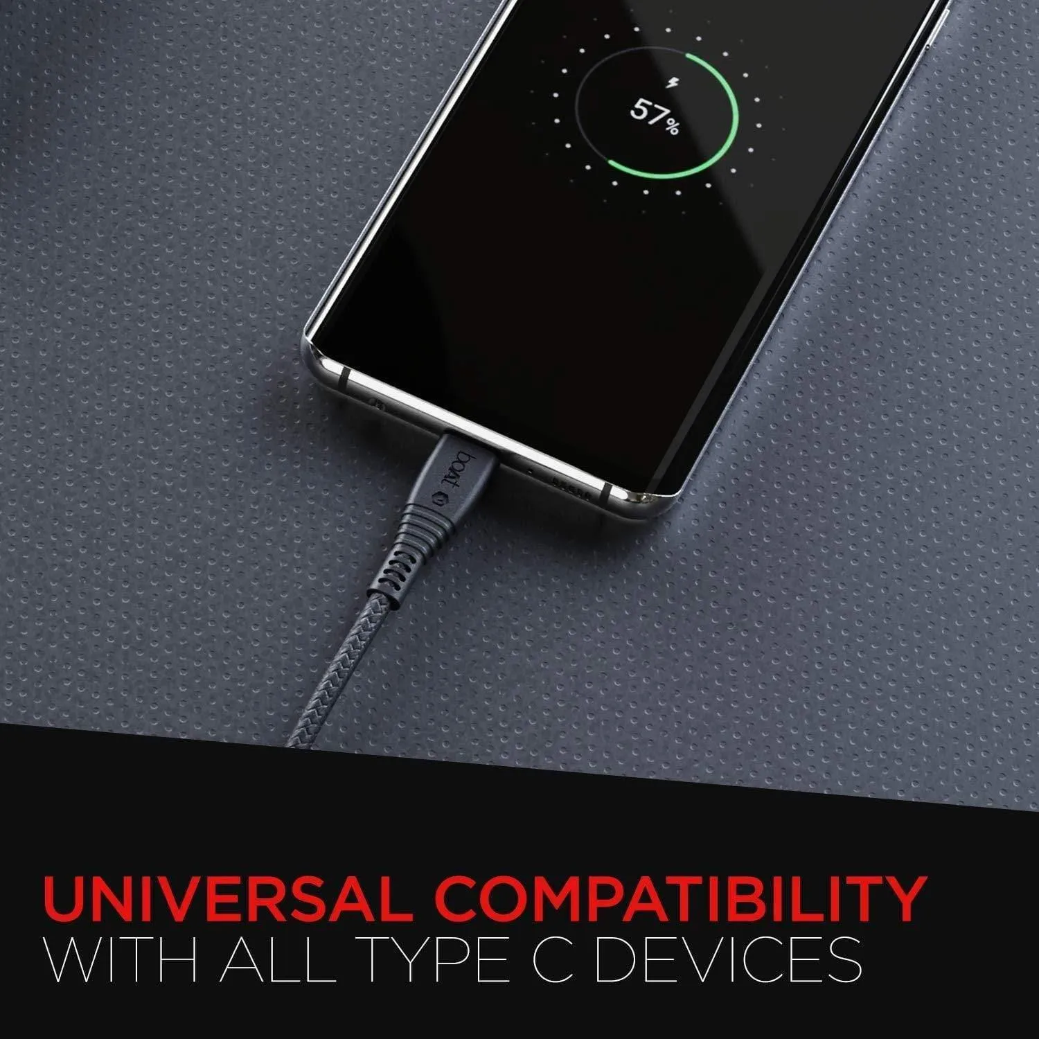 boAt A400 USB Type-C to USB-A 2.0 Male Data Cable, 2 Meter