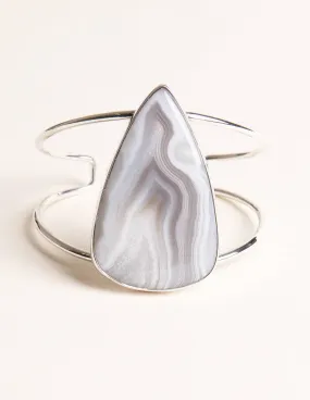 Botswana Agate Gemstone Cuff - One Of A Kind