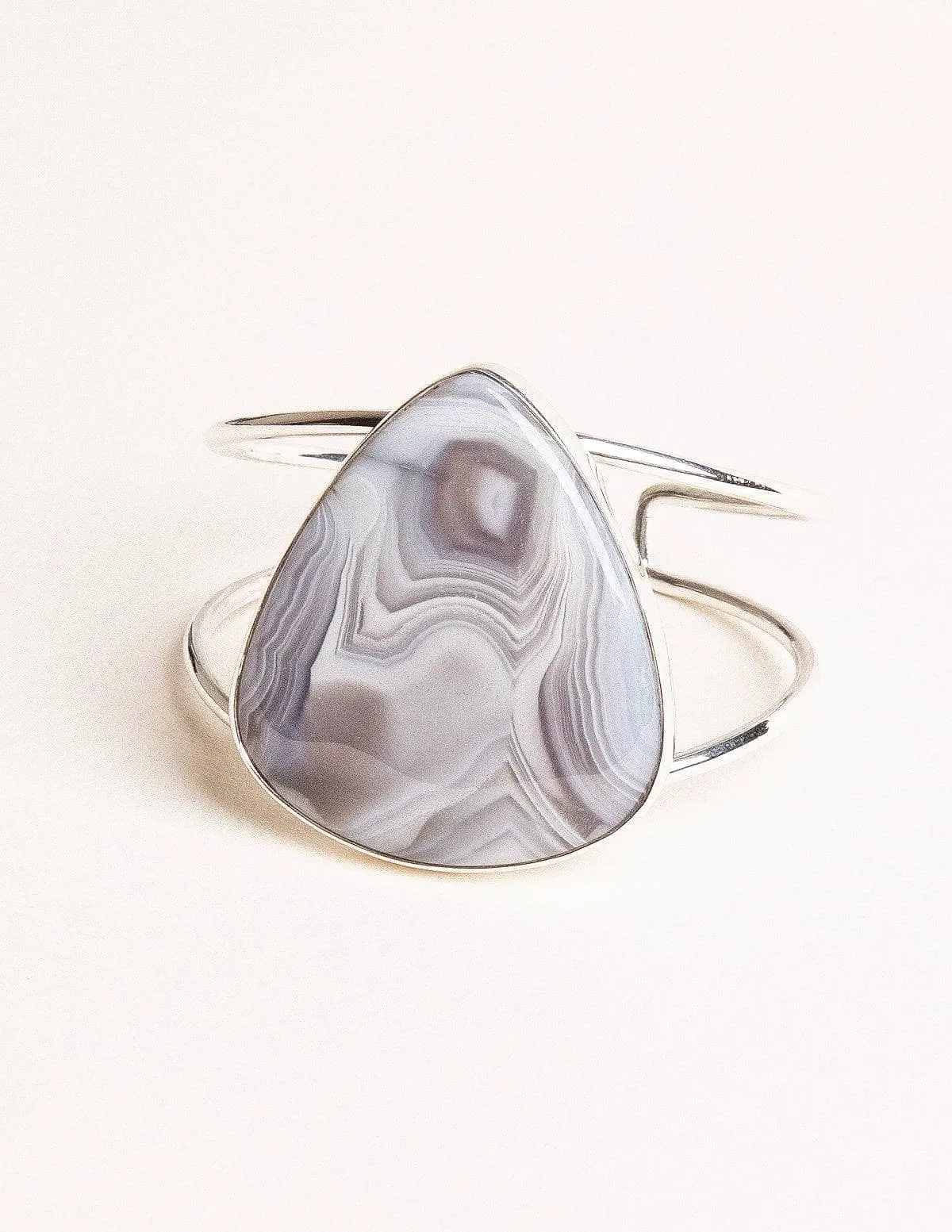 Botswana Agate Gemstone Cuff - One Of A Kind