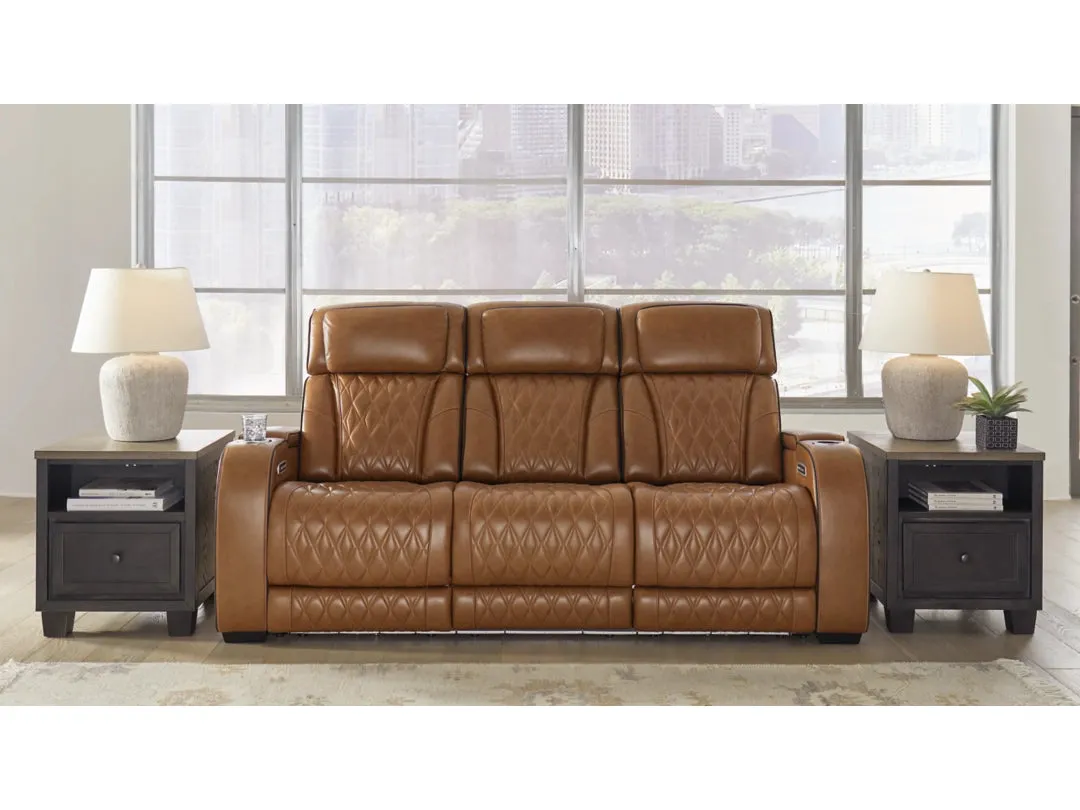 Boyington Dual Power Leather Reclining Sofa