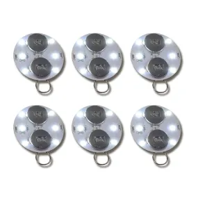 Budget-Friendly LED Disk Lights for Paper Lanterns and Crafts, Cool White (6-PACK)