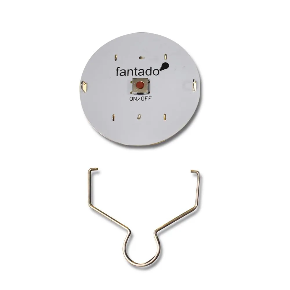 BULK PACK (24) LED Hanging Disk Light For Paper Lanterns, Warm White (Battery Powered)
