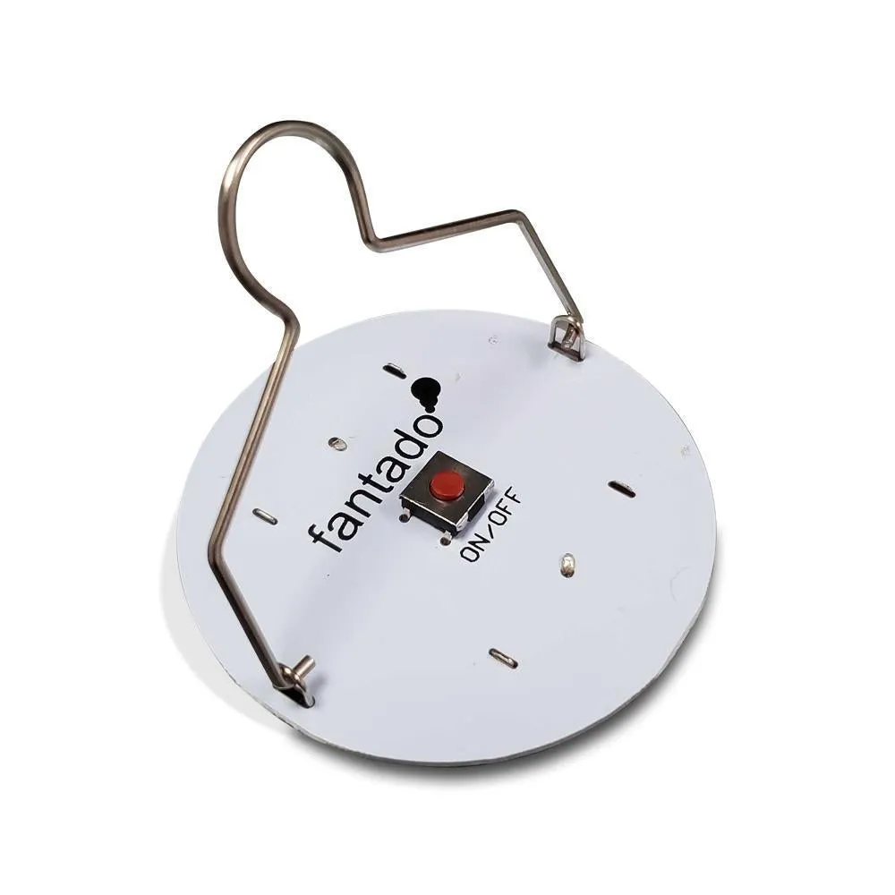 BULK PACK (24) LED Hanging Disk Light For Paper Lanterns, Warm White (Battery Powered)