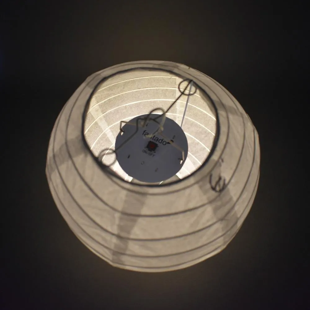 BULK PACK (24) LED Hanging Disk Light For Paper Lanterns, Warm White (Battery Powered)