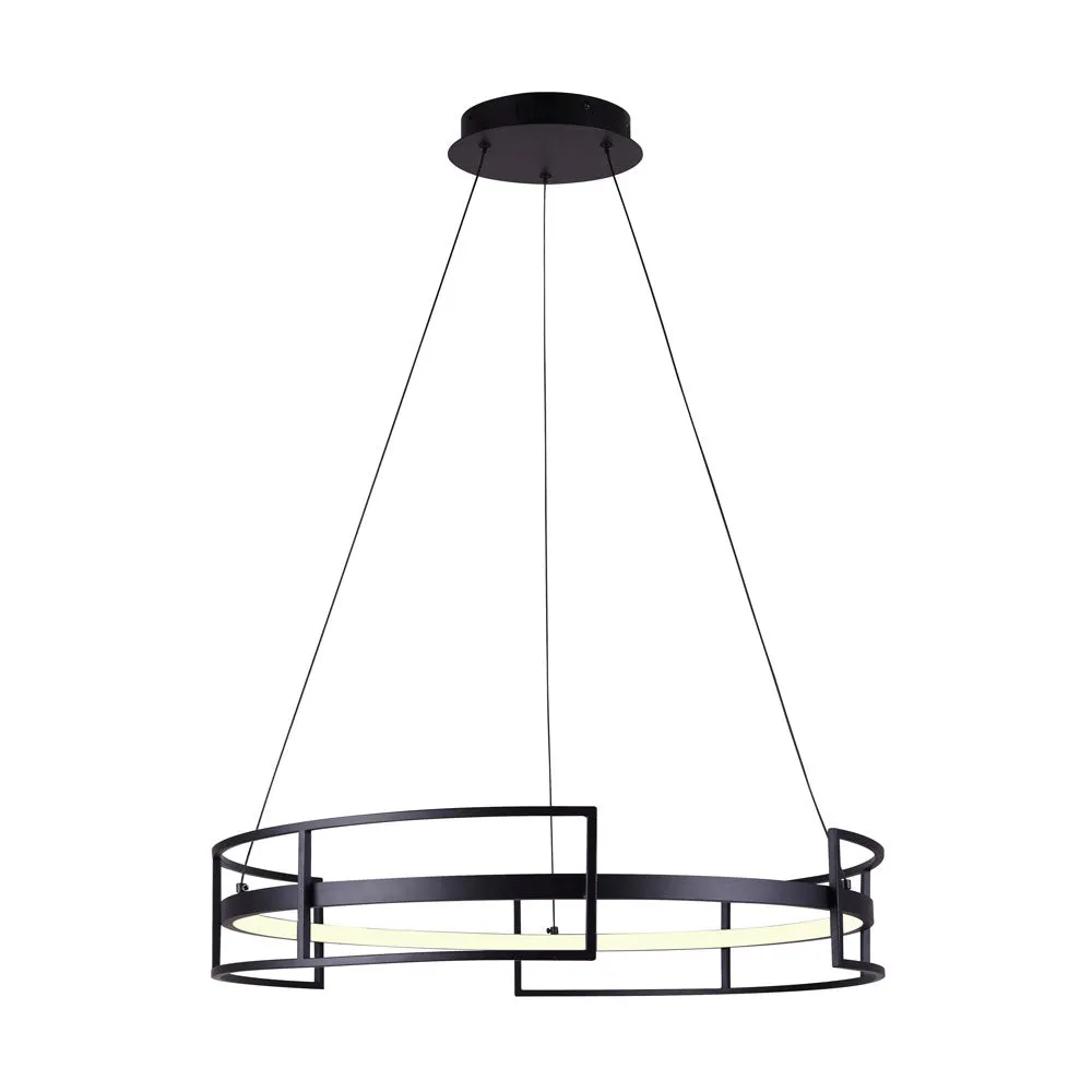Canarm LCH231A24BK Amora LED Chandelier in Black