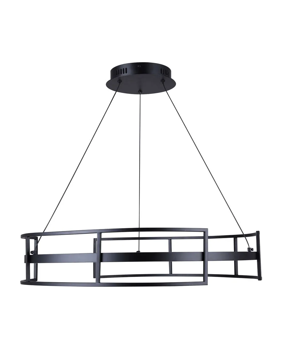 Canarm LCH231A24BK Amora LED Chandelier in Black