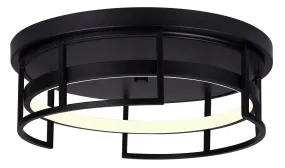 Canarm LFM231A15BK Amora LED Flush Mount In Black