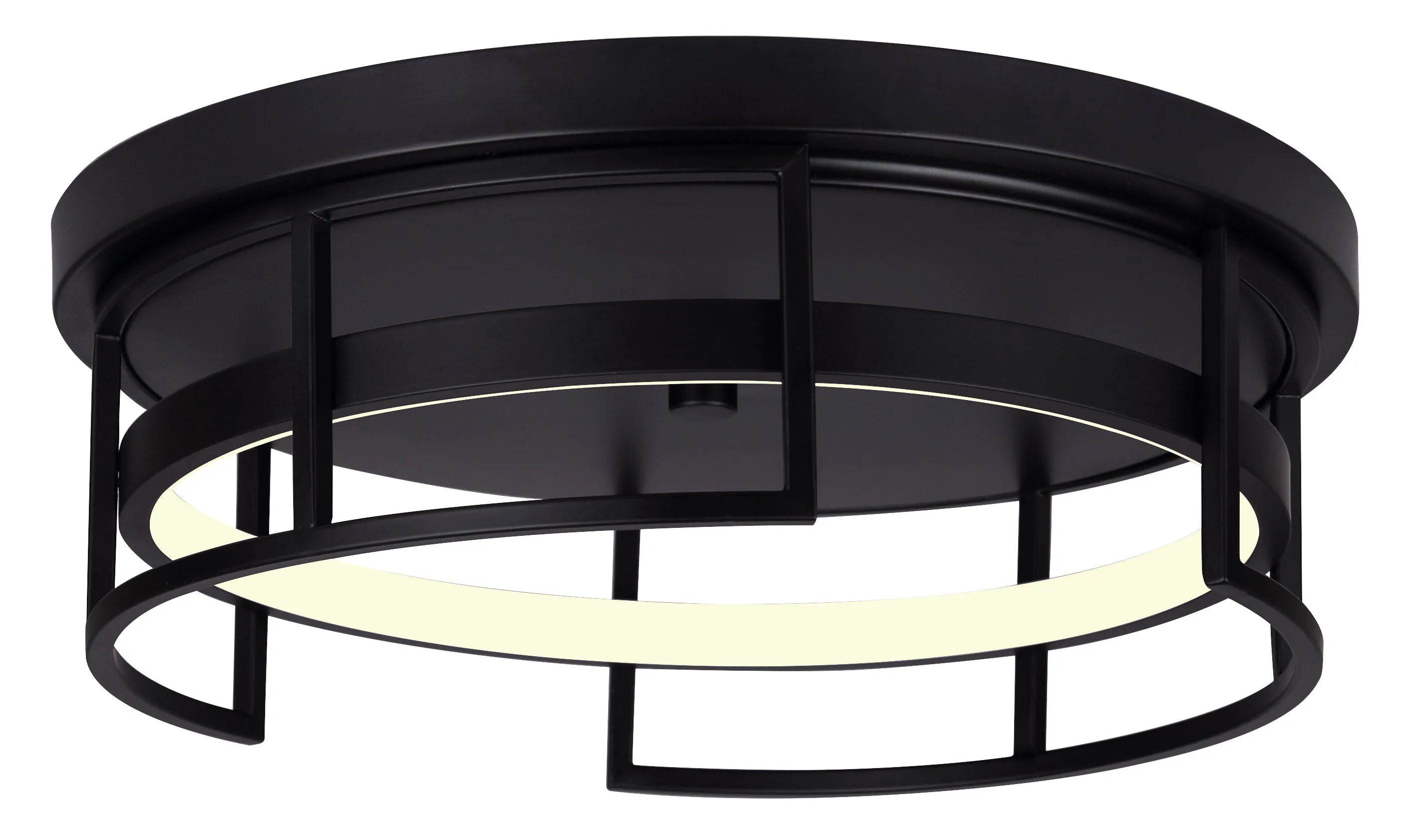 Canarm LFM231A15BK Amora LED Flush Mount In Black