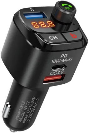 Car Wireless Bluetooth Mp3 Music Player Fm Transmitter Car