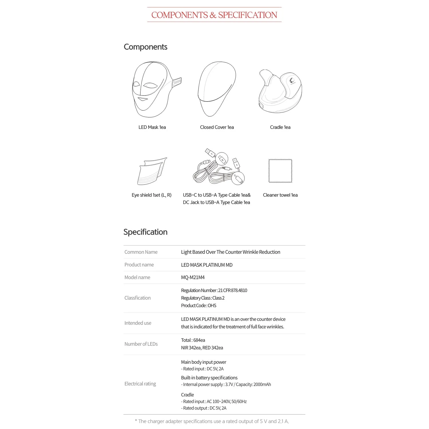 Cellreturn Platinum MD LED Face Mask