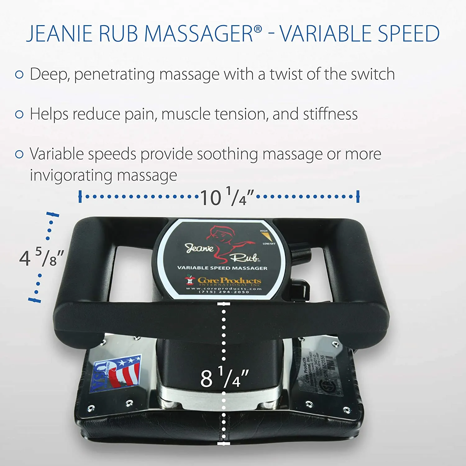 Core Products Jeanie Rub Variable Speed Massager