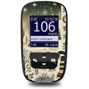 Cottagecore Christmas Sticker for the Accu-Chek Guide Glucometer